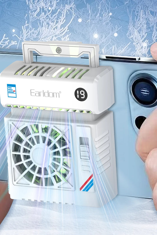 Earldom F23 Dijital Göstergeli RGB Radyatör Telefon Soğutucu Fan