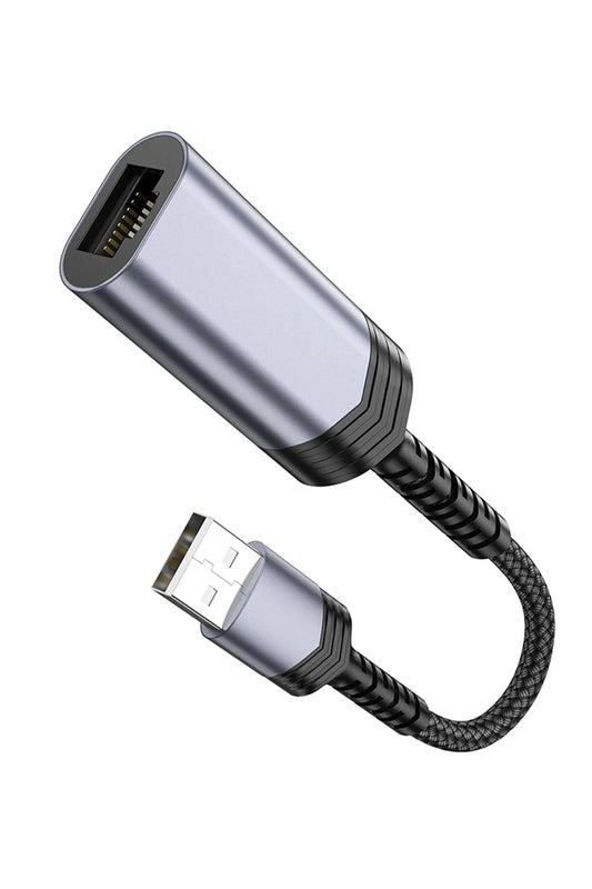 Hoco. UA26 Tak Çalıştır USB to RJ45 100 Mbps Ethernet Dönüştürücü