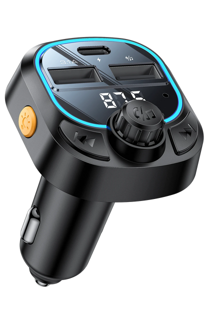 Yesido Y70 RGB 1 Adet 15W Type-C ve 1 Adet 15W USB Çıkışlı BT 5.3 FM Transmitter