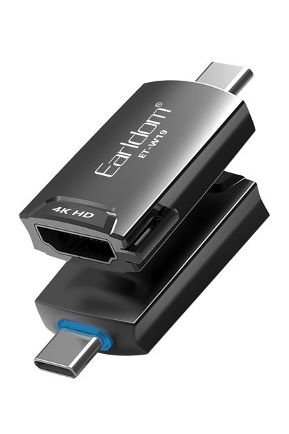 Earldom W19 4K Tak Çalıştır Type-C to HDMI Dönüştürücü