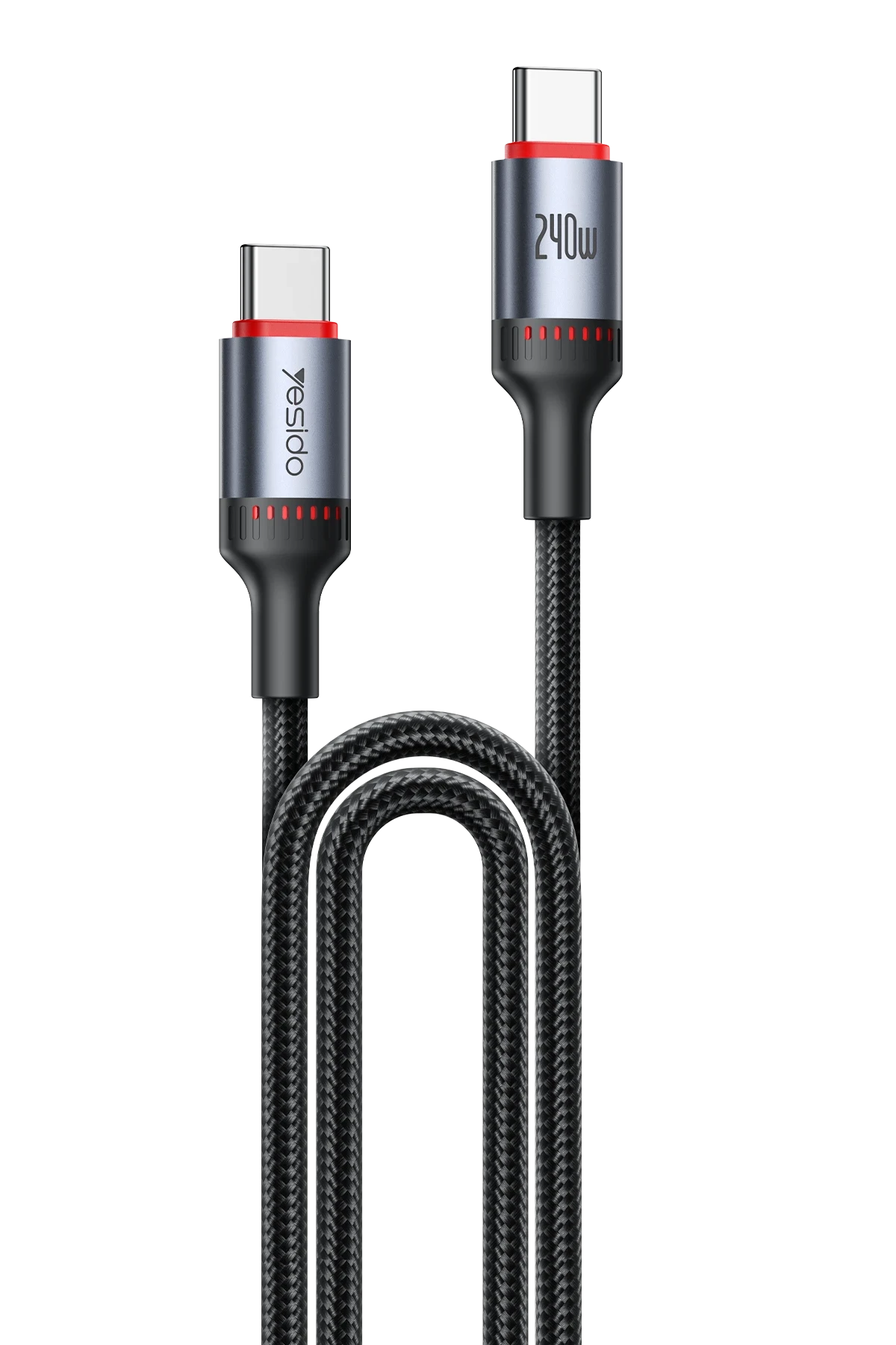 Yesido CA186 2M 240W Type-C to Type-C PD Hızlı Şarj Kablosu