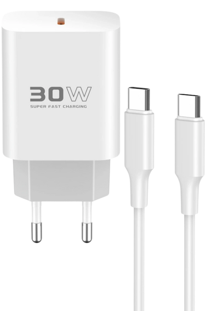 Konfulon C87C 30W Type-C Çıkışlı Ekstra DL50 1M Type-C to Lightning Kablolu PD Şarj Cihazı