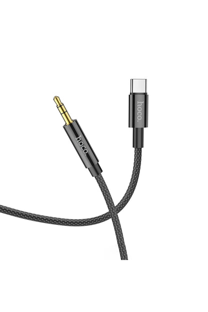 Hoco. UPA19 1M Hasırlı Type-C to Aux Kablo