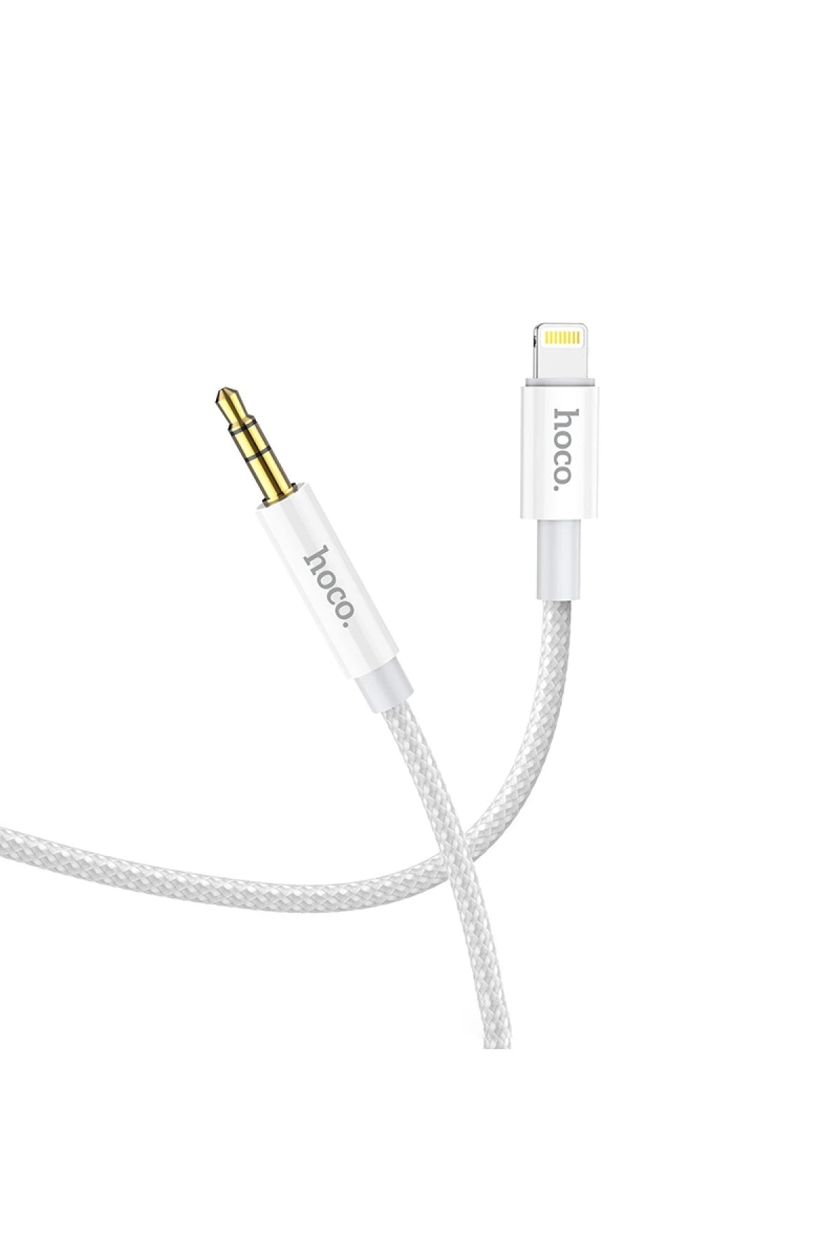 Hoco. UPA19 1M Hasırlı Lightning to Aux Kablo