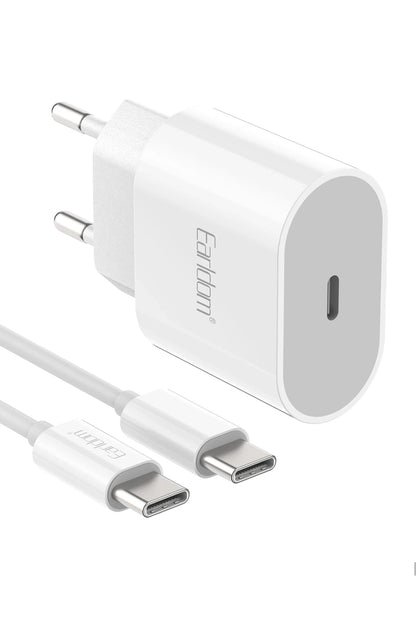 Earldom ES-EU42C 20W PD Hızlı Yeni Nesil Type-C to Type-C Şarj Cihazı