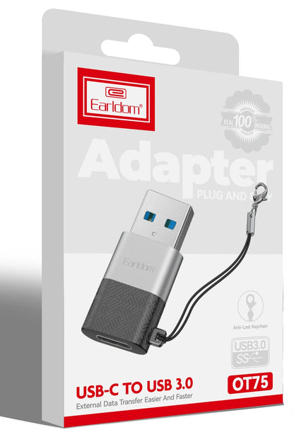 Earldom OT75 Tak Çalıştır USB to Type-C Dönüştürücü