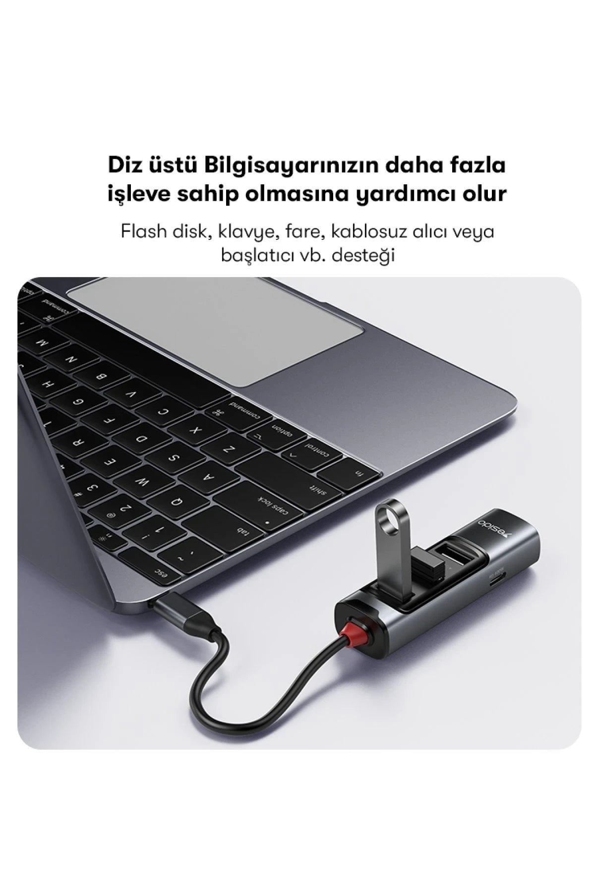 Yesido HB22 5in1 4K Hub Dönüştürücü