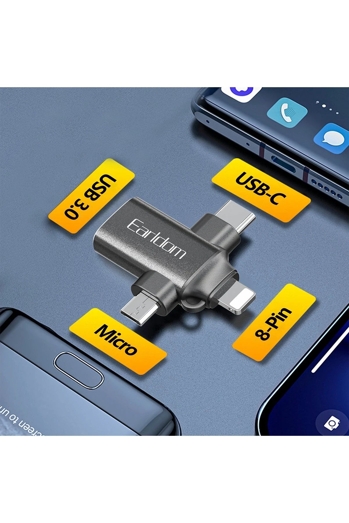 Earldom OT80 3in1 Otg Dönüştürücü