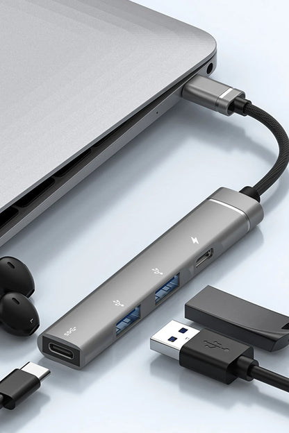 Earldom HUB19 2 Adet USB ve 2 Adet Type-C Çıkışlı PD Şarj Destekli Hub Dönüştürücü