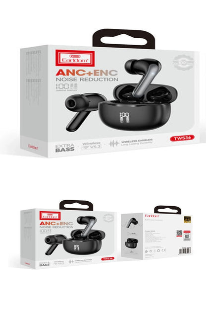 Earldom TWS36 Aktif Gürültü Engelleyici Özellikli Bluetooth 5.3 Kablosuz Airpods Kulaklık