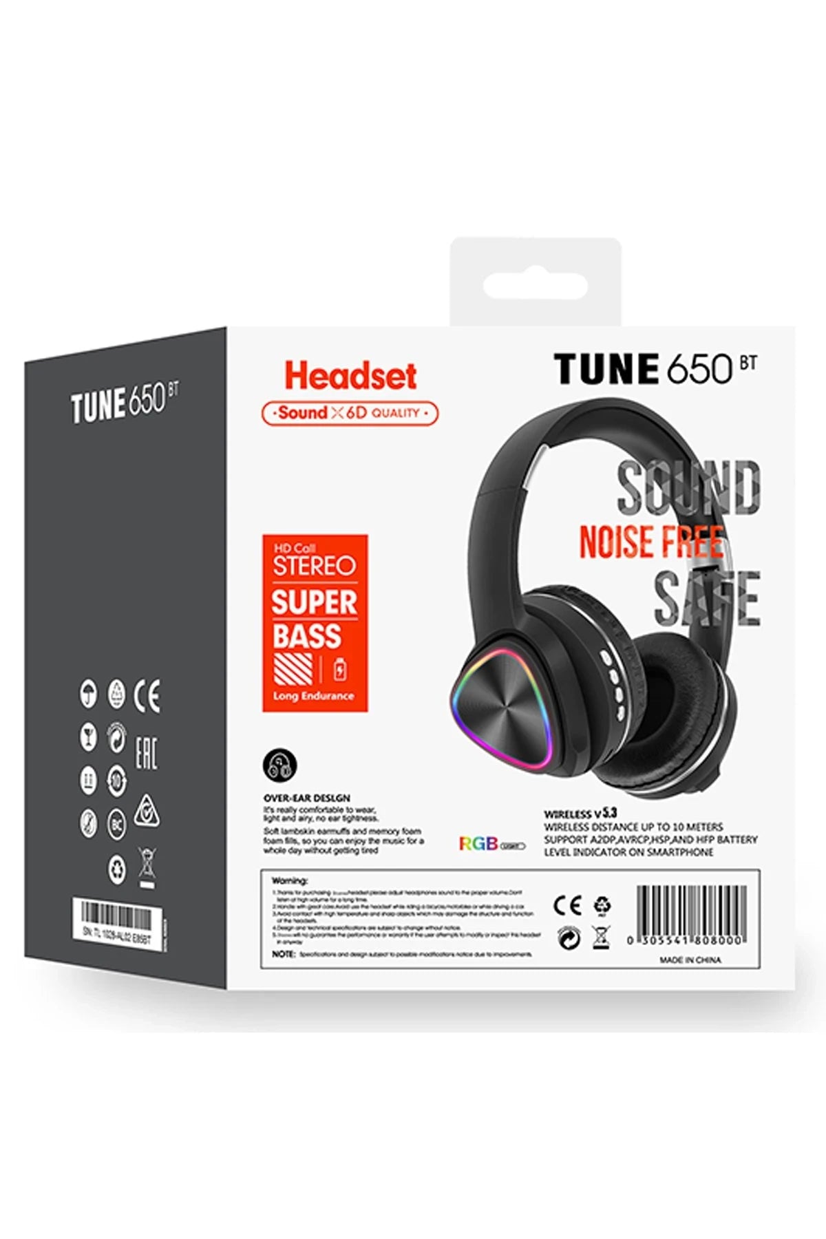 Karler Bass Tune 650 BT RGB Kablosuz Kafaüstü Kulaklık