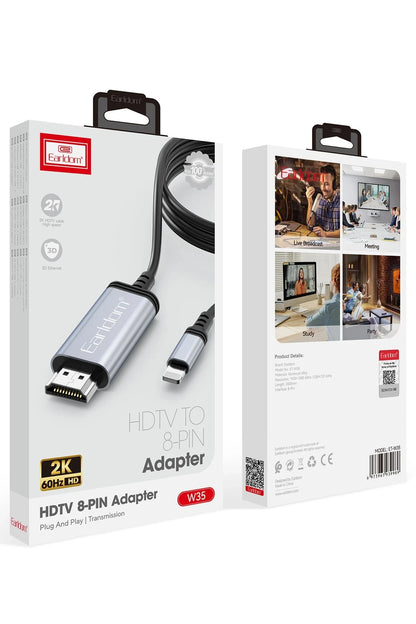 Earldom W35 2K 2M Tak Çalıştır Lightning to HDMI Dönüştürücü