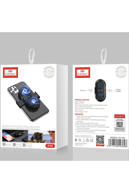 Earldom F05 Işıklı Radyatör Telefon Soğutucu Fan