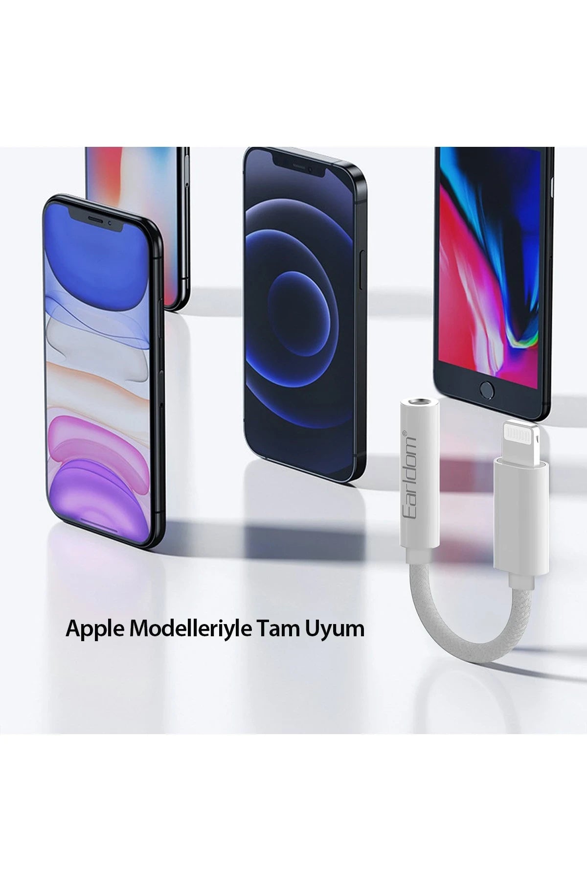 Earldom OT68 Tak Çalıştır Lightning to Aux Dönüştürücü