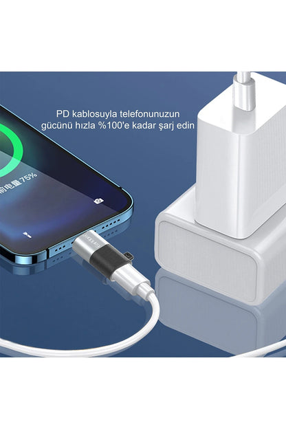 Earldom TC17 Tak Çalıştır Lightning to Type-C Dönüştürücü