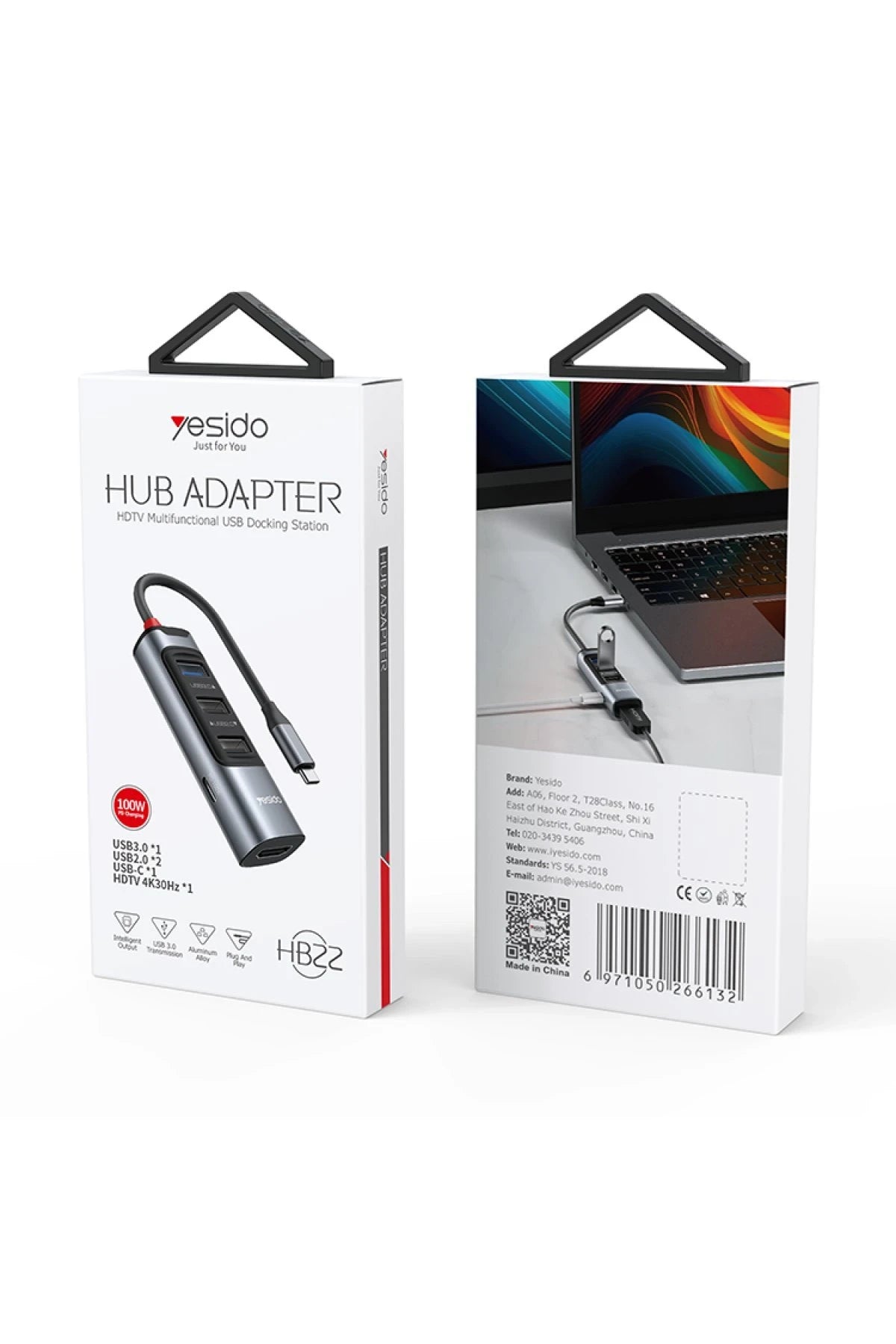 Yesido HB22 5in1 4K Hub Dönüştürücü