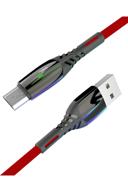 Konfulon S91 Ledli Micro USB Kablo 1M 2.4A