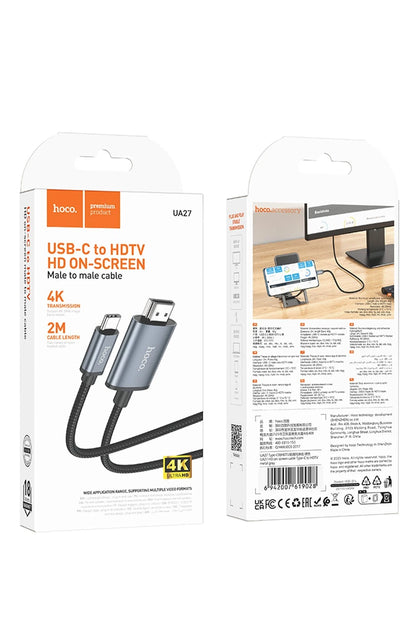 Hoco. UA27 2M Tak Çalıştır Type-C to HDMI Dönüştürücü