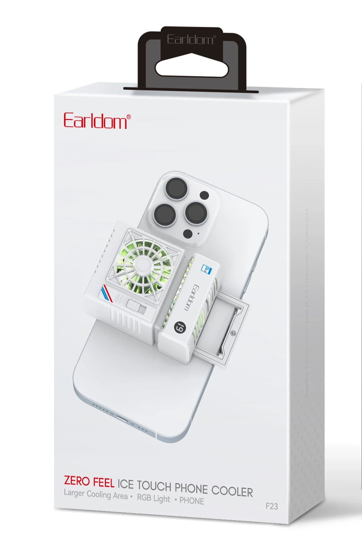 Earldom F23 Dijital Göstergeli RGB Radyatör Telefon Soğutucu Fan