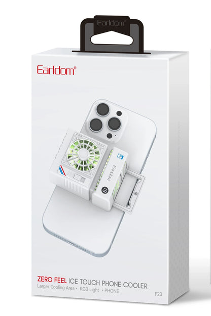 Earldom F23 Dijital Göstergeli RGB Radyatör Telefon Soğutucu Fan