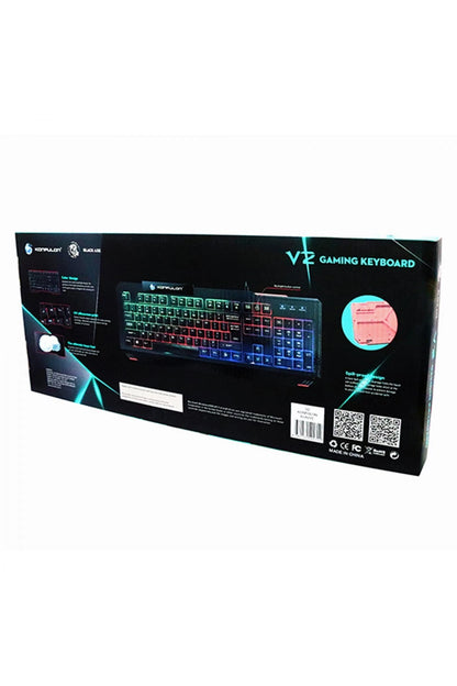 Konfulon V2 RGB Işıklı Türkçe Q Kablolu Gaming Klavye