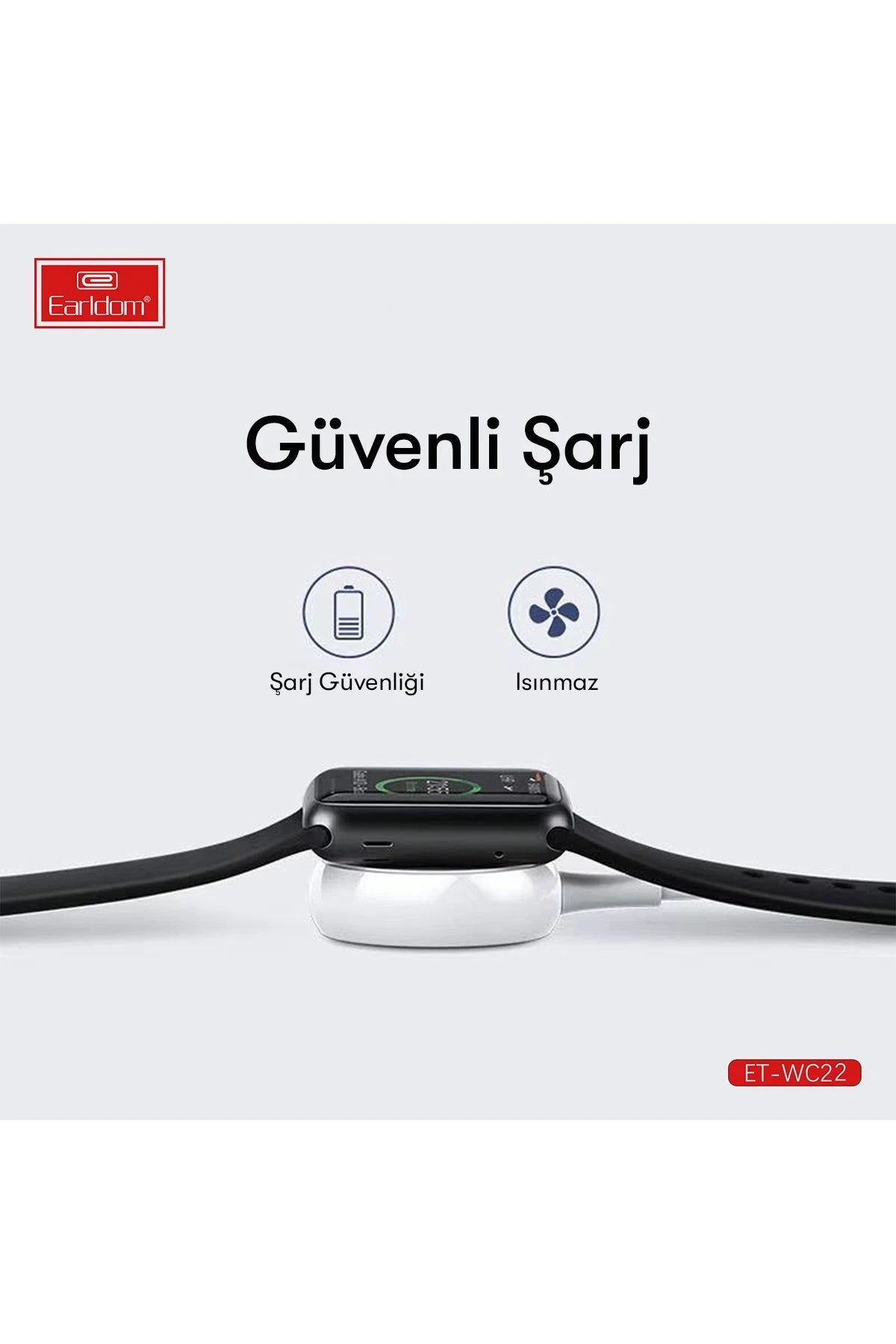 Earldom WC22 Apple Watch Kablosuz Type-C Şarj Cihazı