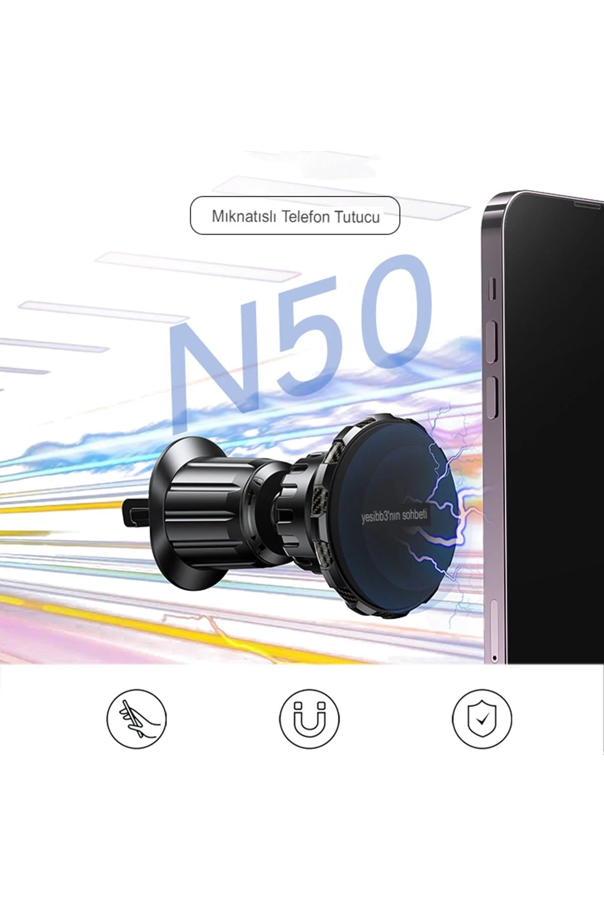 Yesido C154 Izgara Klipsli Manyetik Magsafe Araç Tutucu