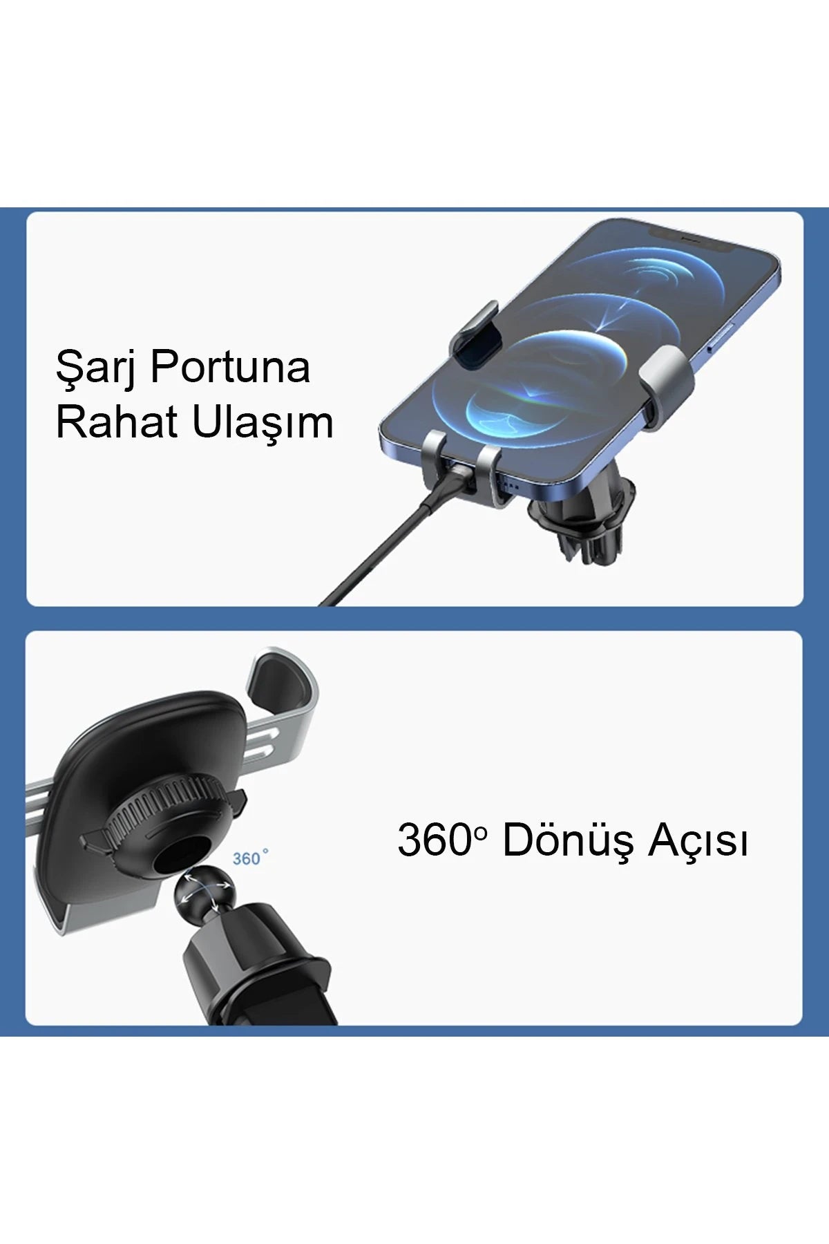 Yesido C122 Izgara Klipsli Araç Tutucu