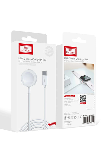 Earldom WC22 Apple Watch Kablosuz Type-C Şarj Cihazı