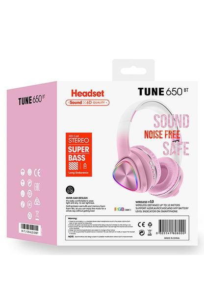 Karler Bass Tune 650 BT RGB Kablosuz Kafaüstü Kulaklık