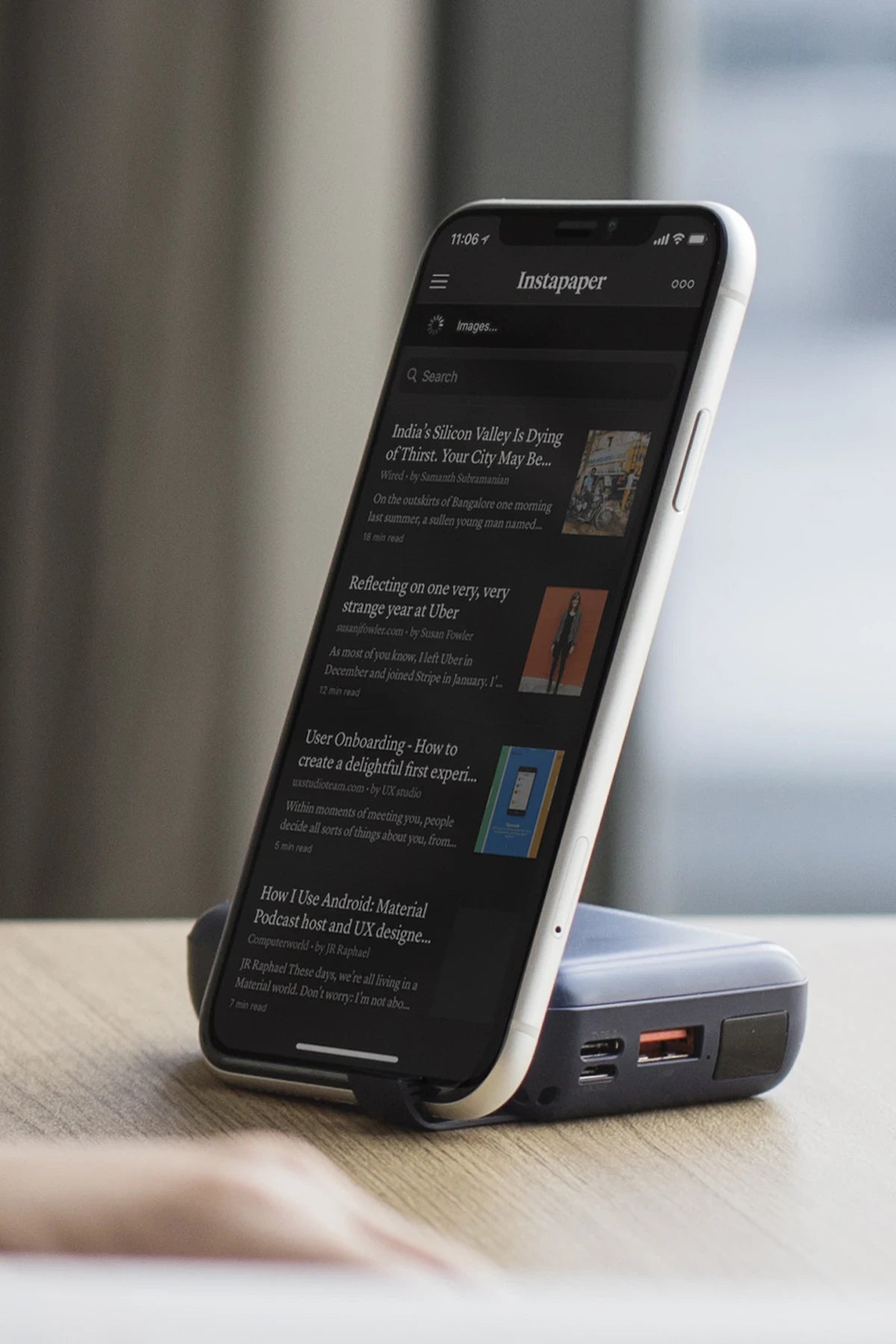 Uniq Hydeair 10.000mAh Manyetik PD Kablosuz 18W Type-C PowerbanK