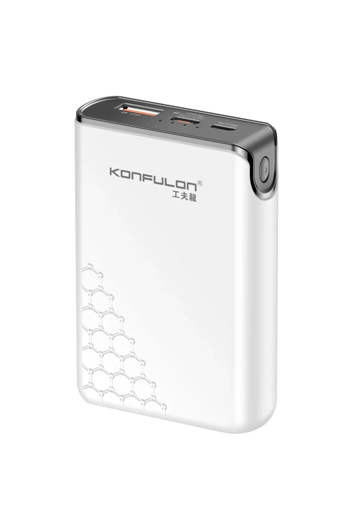 Konfulon A6Q 22.5W Usb 3.0 ve 20W Type-C Çıkışlı 10.000 mAh PD Powerbank